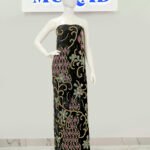 Gold Strapless Embellished Custom Dress